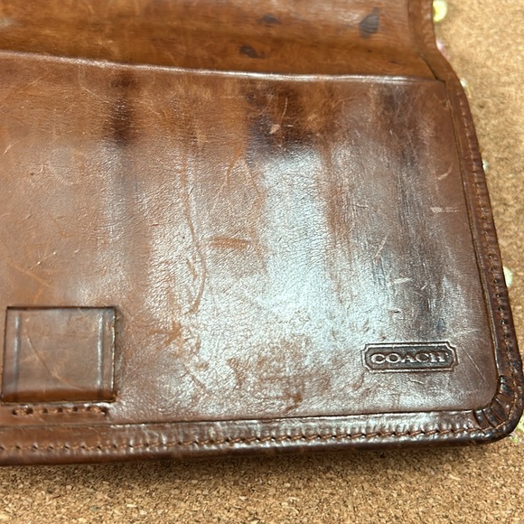 Vintage Coach bifold customized wallet donut embroidery - Picture 12 of 16